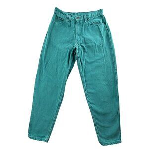 Vintage Levis 560 Jeans Mens 31x32 Teal Green Relaxed Tapered USA Made 90s Denim
